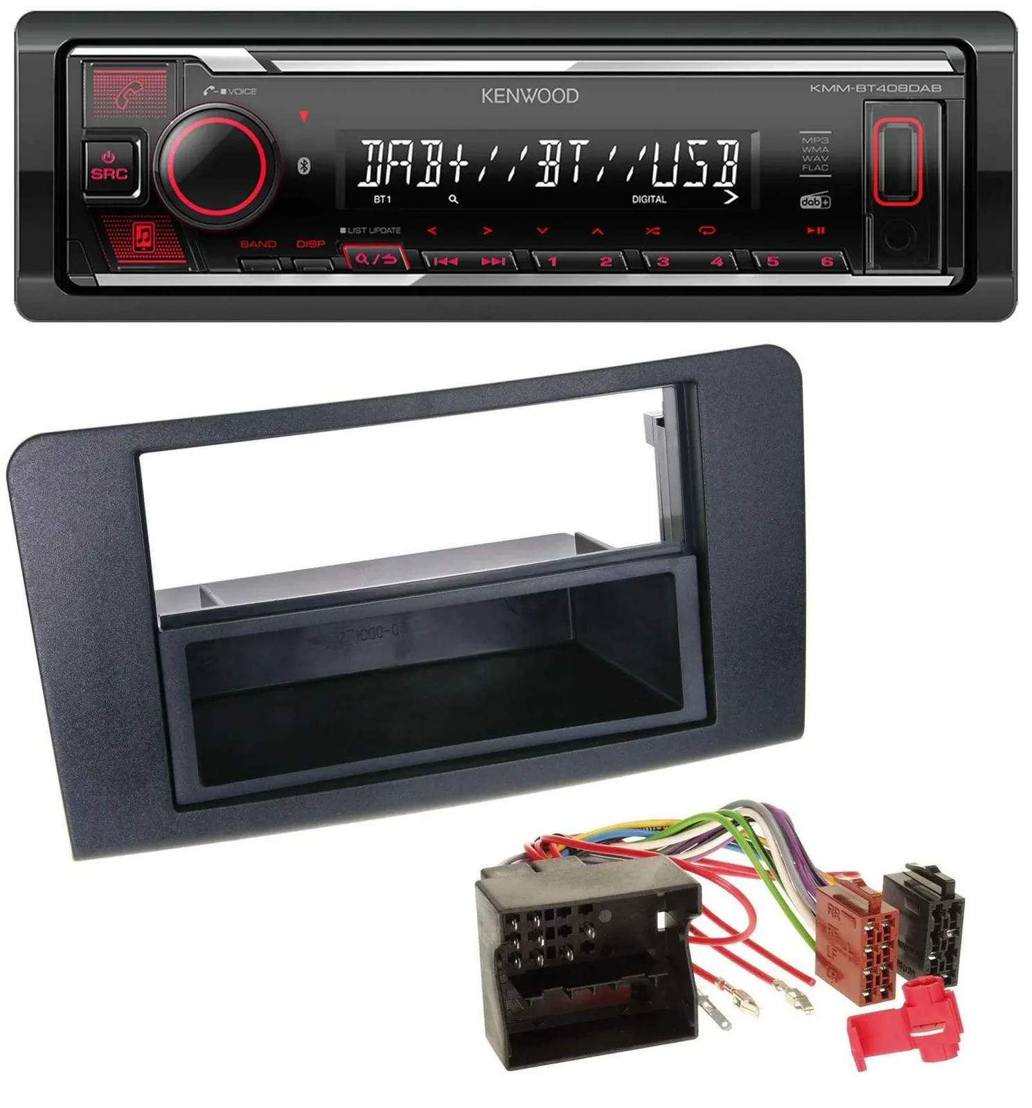 Kenwood MP3 Bluetooth USB DAB Autoradio für Mercedes ML (ab 2006)