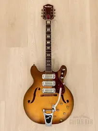 Электрогитара полуакустическая Harmony H76 Vintage, Airline-Branded, DeArmond Gold Foils 1966