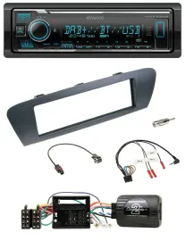 Kenwood Bluetooth Lenkrad DAB USB Autoradio für Renault Grand Scenic Scenic ab 2