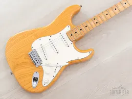 1975 Fender Stratocaster Vintage Guitar Natural 100% Original w/ Case