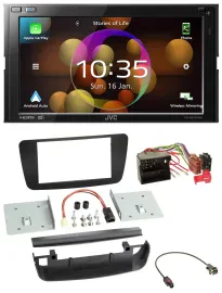 JVC DAB MP3 2DIN Bluetooth USB Autoradio für Mercedes A-Klasse W176 2012-2018 CL