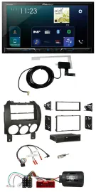 Автомагнитола для Mazda 2 2007–2014 Pioneer 2DIN, DAB, USB, Bluetooth, поддержка кнопок на руле