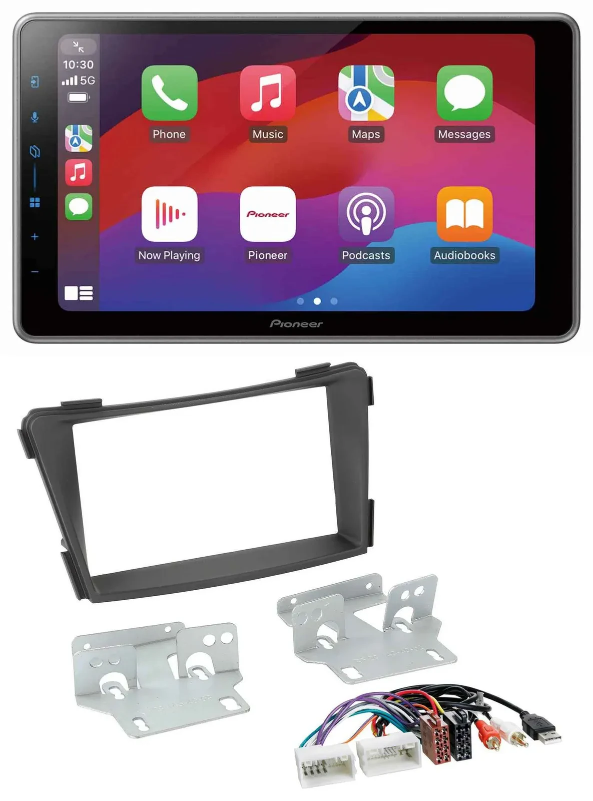 Pioneer MP3 USB DAB Bluetooth 2DIN Autoradio für Hyundai i40 ab 2011 VF schwarz