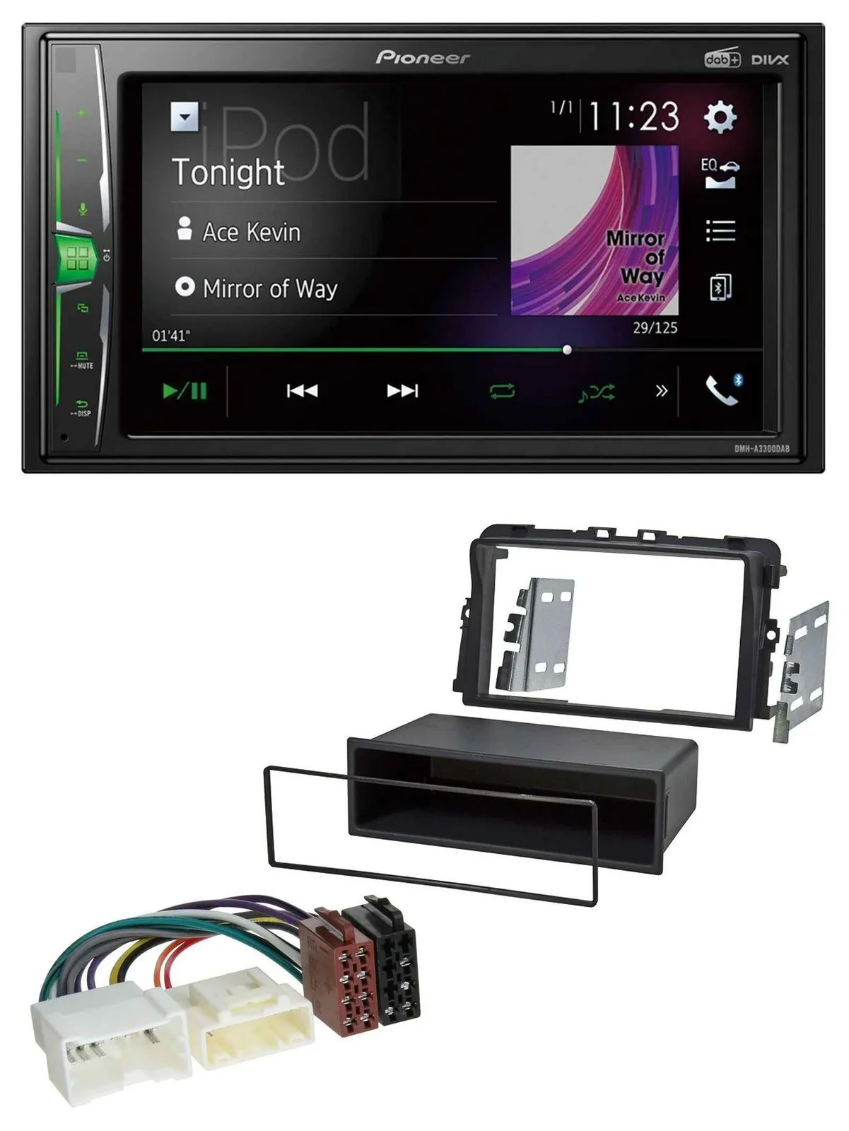 Pioneer 2DIN MP3 DAB USB Bluetooth Autoradio für Opel Vivaro (2011-2015)