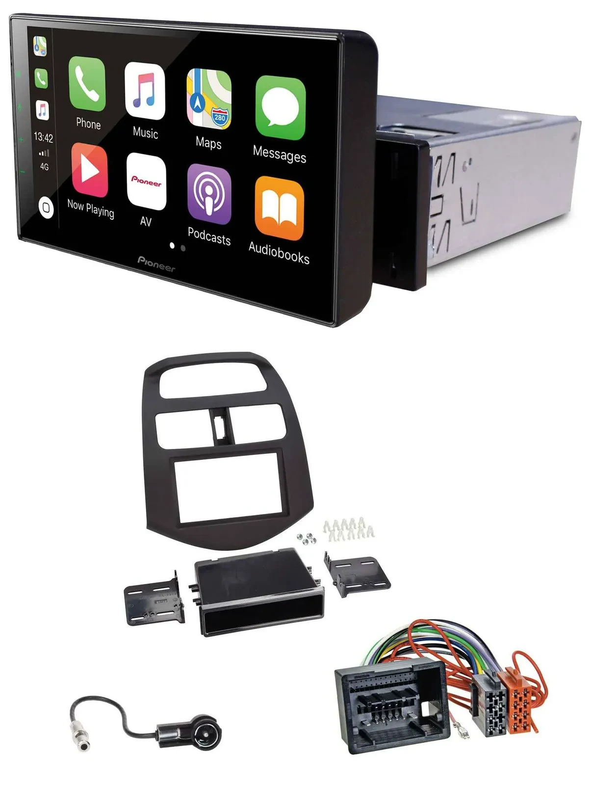 Pioneer Bluetooth MP3 DAB USB Autoradio für Chevrolet Spark (ab 2013)
