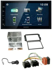 Kenwood 2DIN Bluetooth MP3 USB DAB Autoradio für Chevrolet Aveo Epica Captiva 06