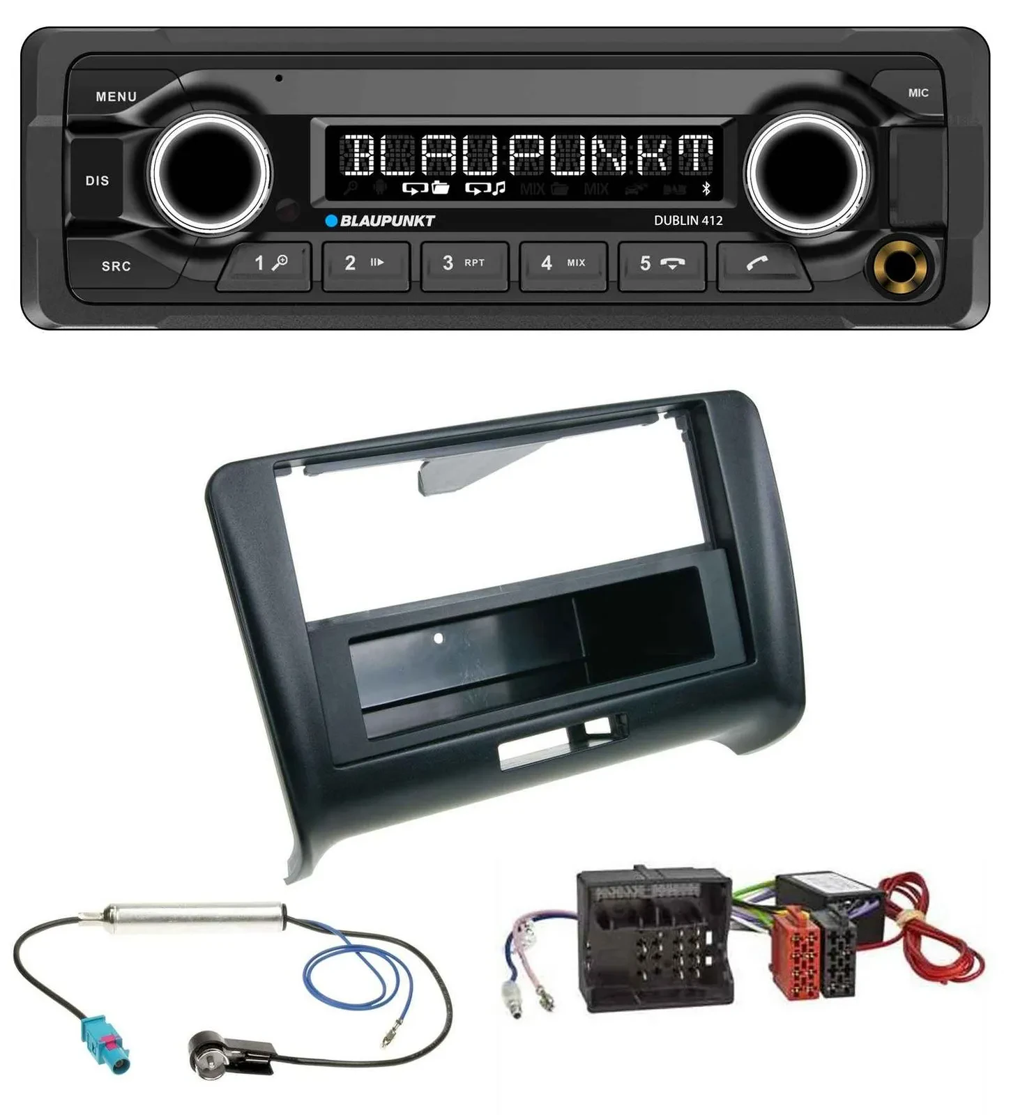 Blaupunkt MP3 Bluetooth USB AUX Autoradio für Audi TT 06-14 Aktivsystem Quadlock