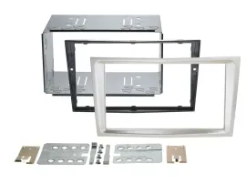 Einbaurahmen Set Doppel DIN Autoradio für Opel Zafira B Astra H Corsa D satin-st