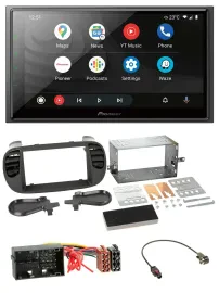 Автомагнитола Pioneer 2 DIN USB DAB MP3 Bluetooth для Fiat 500 (с 2012) Soft Touch