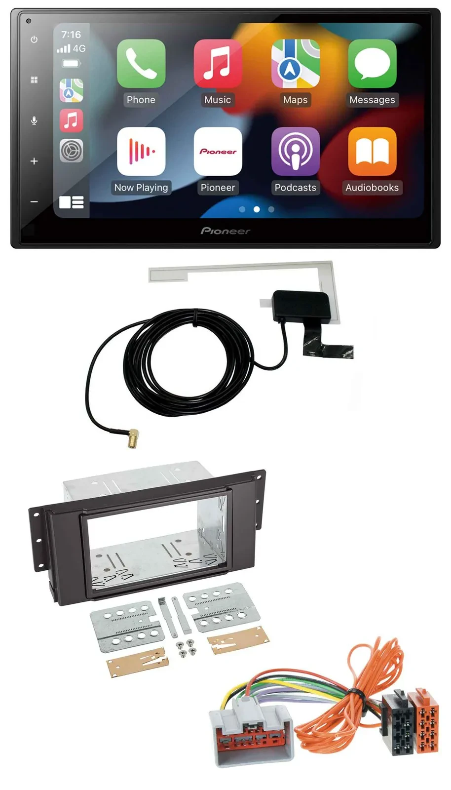 Автомагнитола для Land Rover Freelander (2011–2012) Pioneer 2 DIN, USB, Bluetooth, DAB