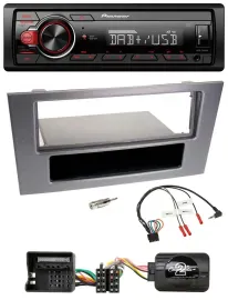 Pioneer MP3 1DIN DAB USB Lenkrad Autoradio für Ford Mondeo 2004-2007 anthrazit