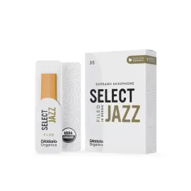 Трости для саксофона сопрано D'Addario Organic Select Jazz Filed размер 3S, 10 шт