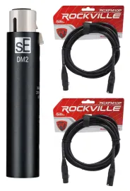 Se Electronics DM2 TNT Microphone Preamp For Dynamic+Passive Ribbon Mics+Cables