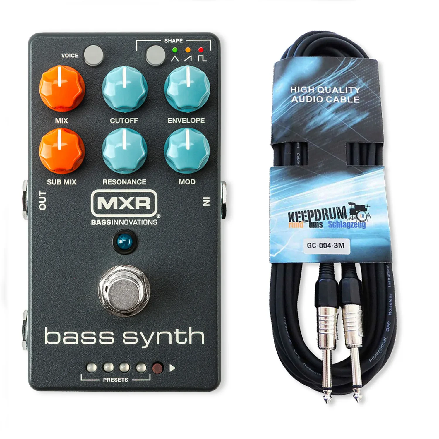 Педаль эффектов для бас-гитары MXR MB301 с кабелем