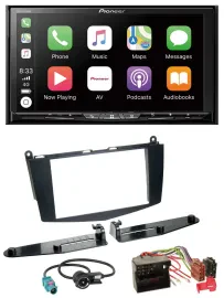 Pioneer 2DIN MP3 USB DAB DVD Bluetooth Autoradio für Mercedes C-Klasse 07-11 ohn