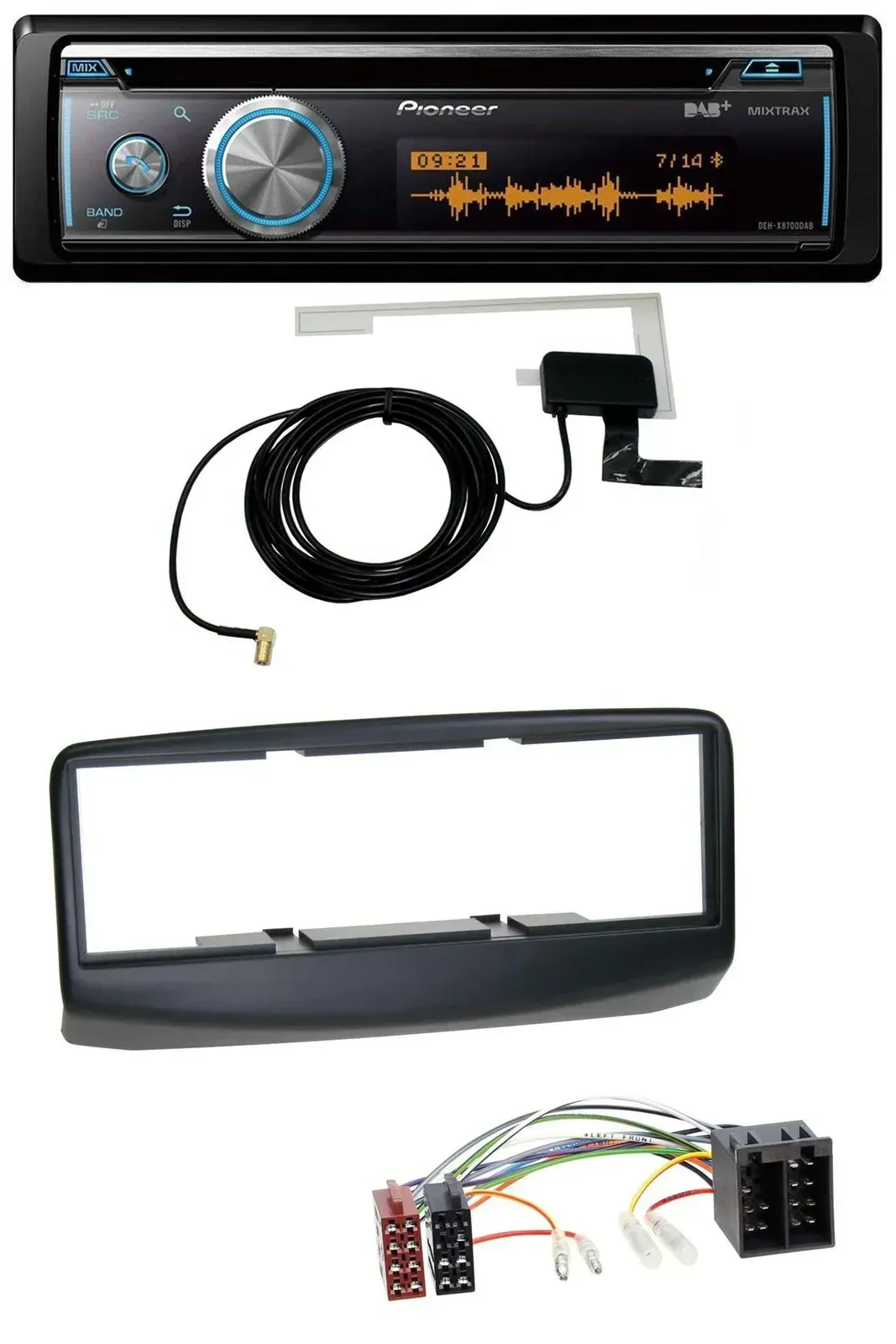 Автомагнитола для Fiat Multipla (186 Facelift) Pioneer Bluetooth DAB MP3 USB CD