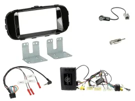 Einbauset Lenkradadapter Doppel DIN Autoradio für Kia Soul 14-19 CAN piano