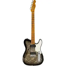 Электрогитара полуакустическая Fender Custom Shop Limited-Edition Dual P-90 Telecaster Relic Black Paisley
