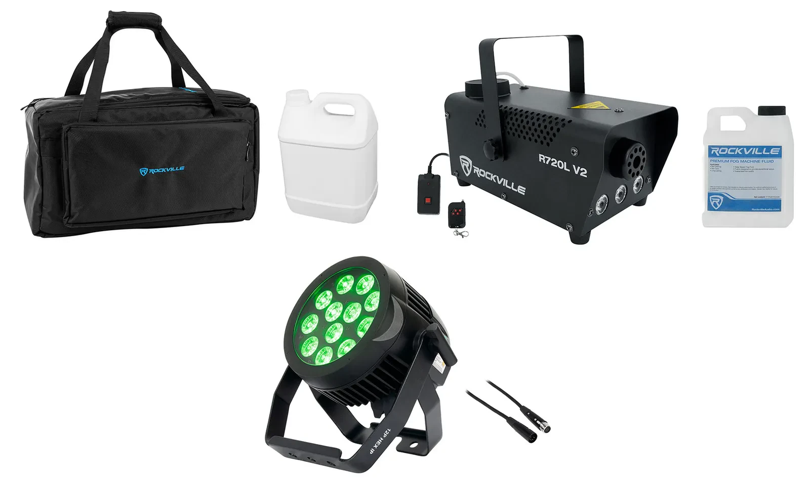 Комплект светового оборудования American DJ 12P HEX IP+R720L V2+BAG1200+RDX5M10