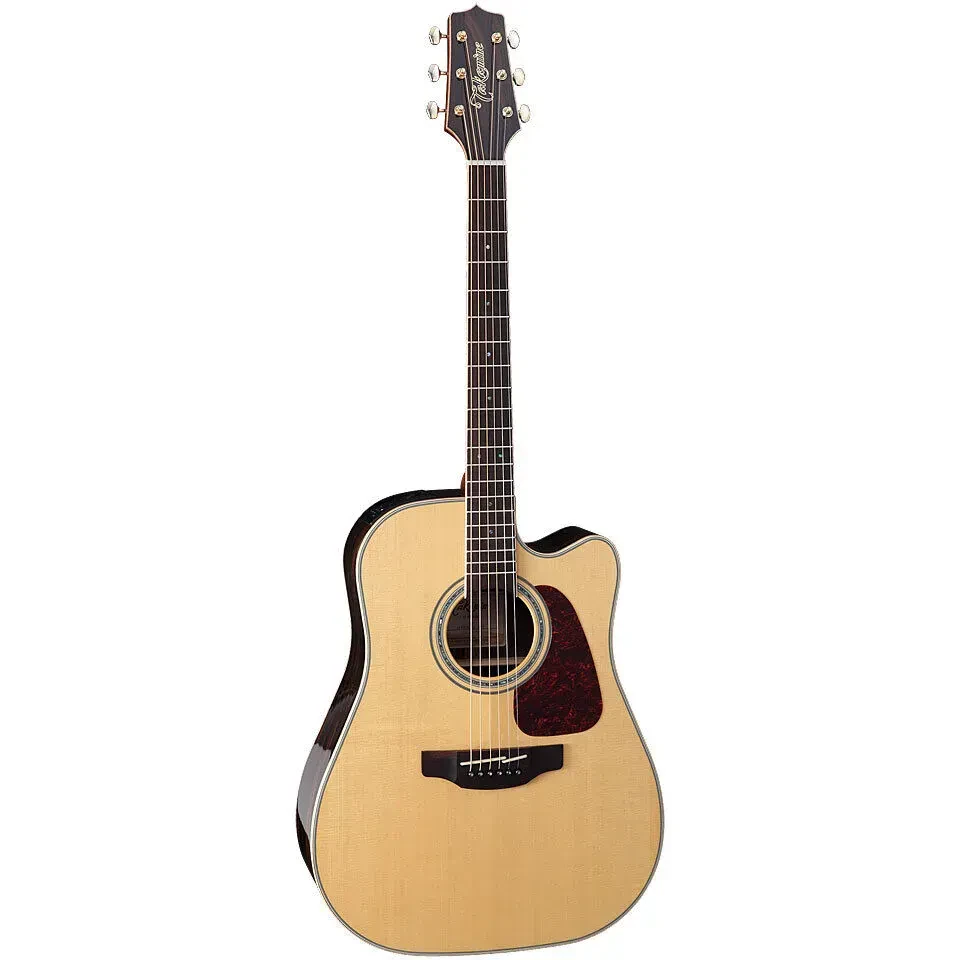 Электроакустическая гитара Takamine GD90CE-ZC дредноут, вырез, верх: ель (цельная), задняя дека и обечайка: зирикоте, преамп TP-4TD, цвет натуральный