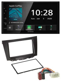 Kenwood Bluetooth MP3 DAB USB 2DIN Autoradio für Suzuki Kizashi (ab 2009)
