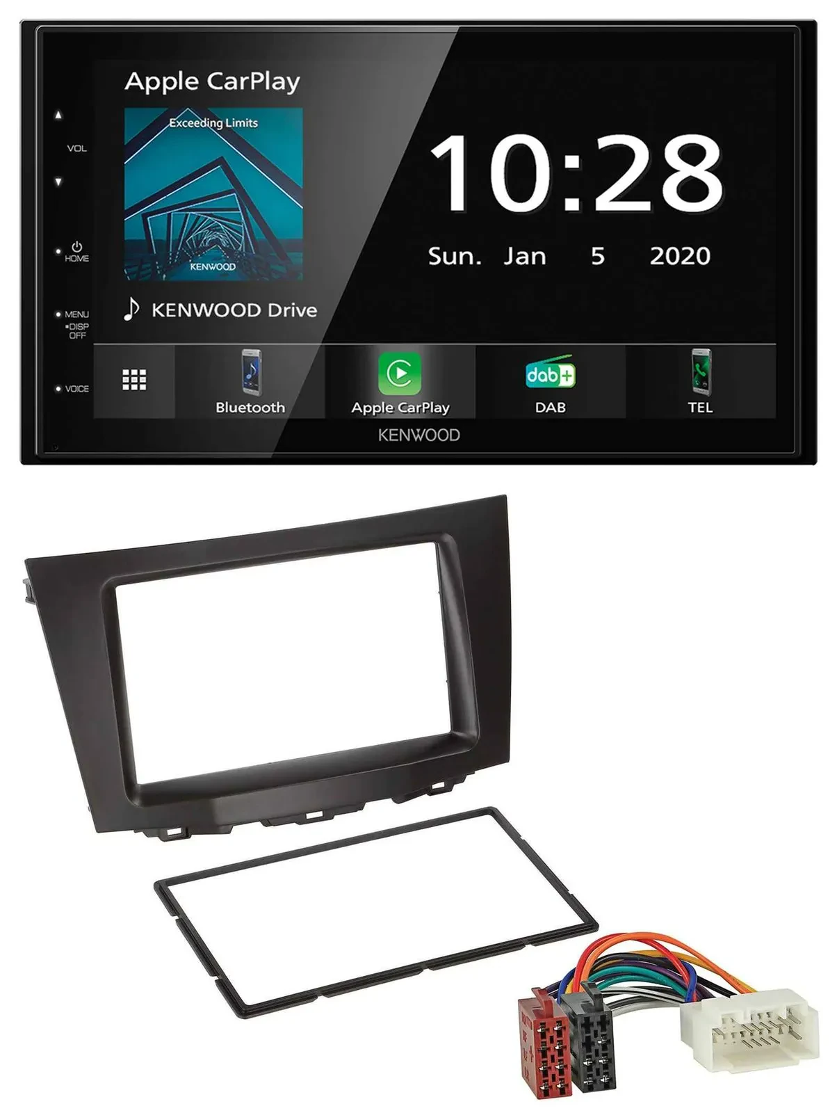 Kenwood Bluetooth MP3 DAB USB 2DIN Autoradio für Suzuki Kizashi (ab 2009)