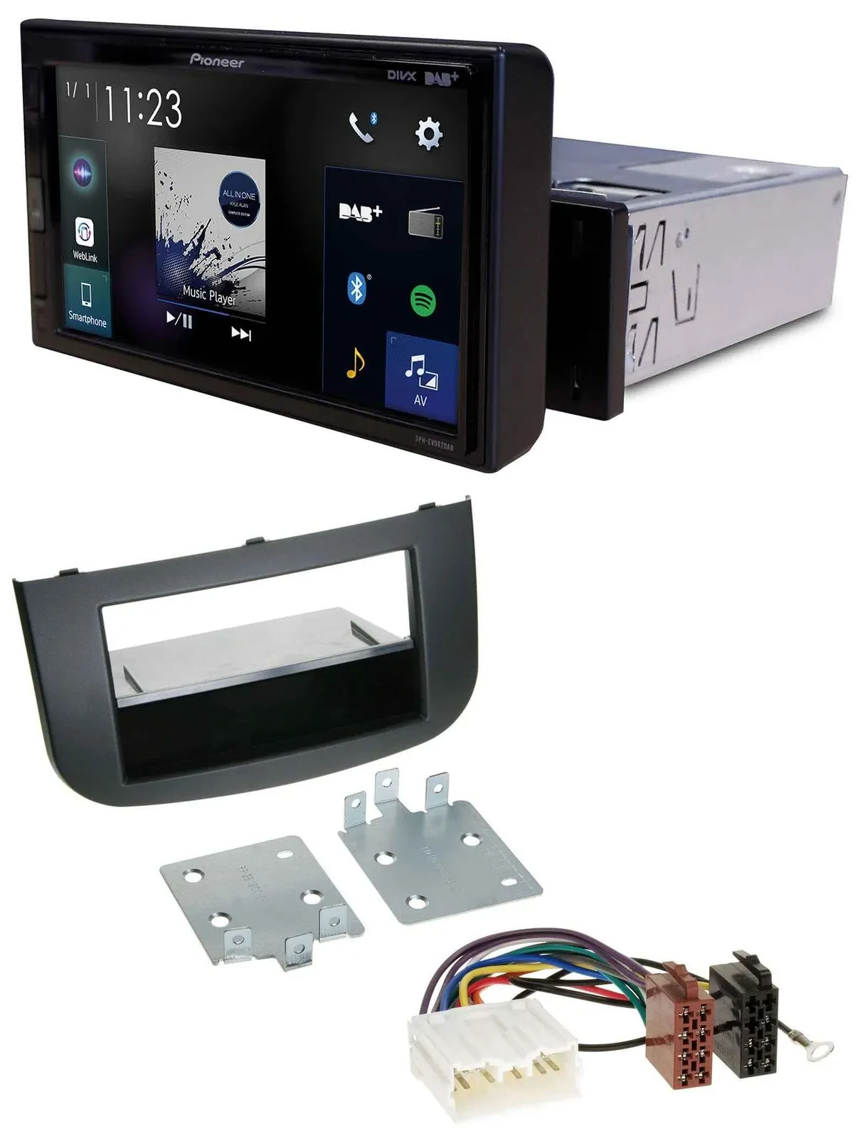 Pioneer DAB MP3 Bluetooth USB Autoradio für Mitsubishi Colt Z30/Z30G/Z3B/Z3V ab