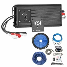 NVX MVPA2 Marine/Motorcycle/ATV 2-Channel Compact Amplifier w/ 8 Gauge Amp Kit