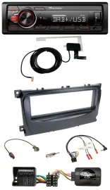 Автомагнитола для Ford S-Max/Mondeo 2007–2014 Pioneer 1DIN MP3 DAB USB, черная
