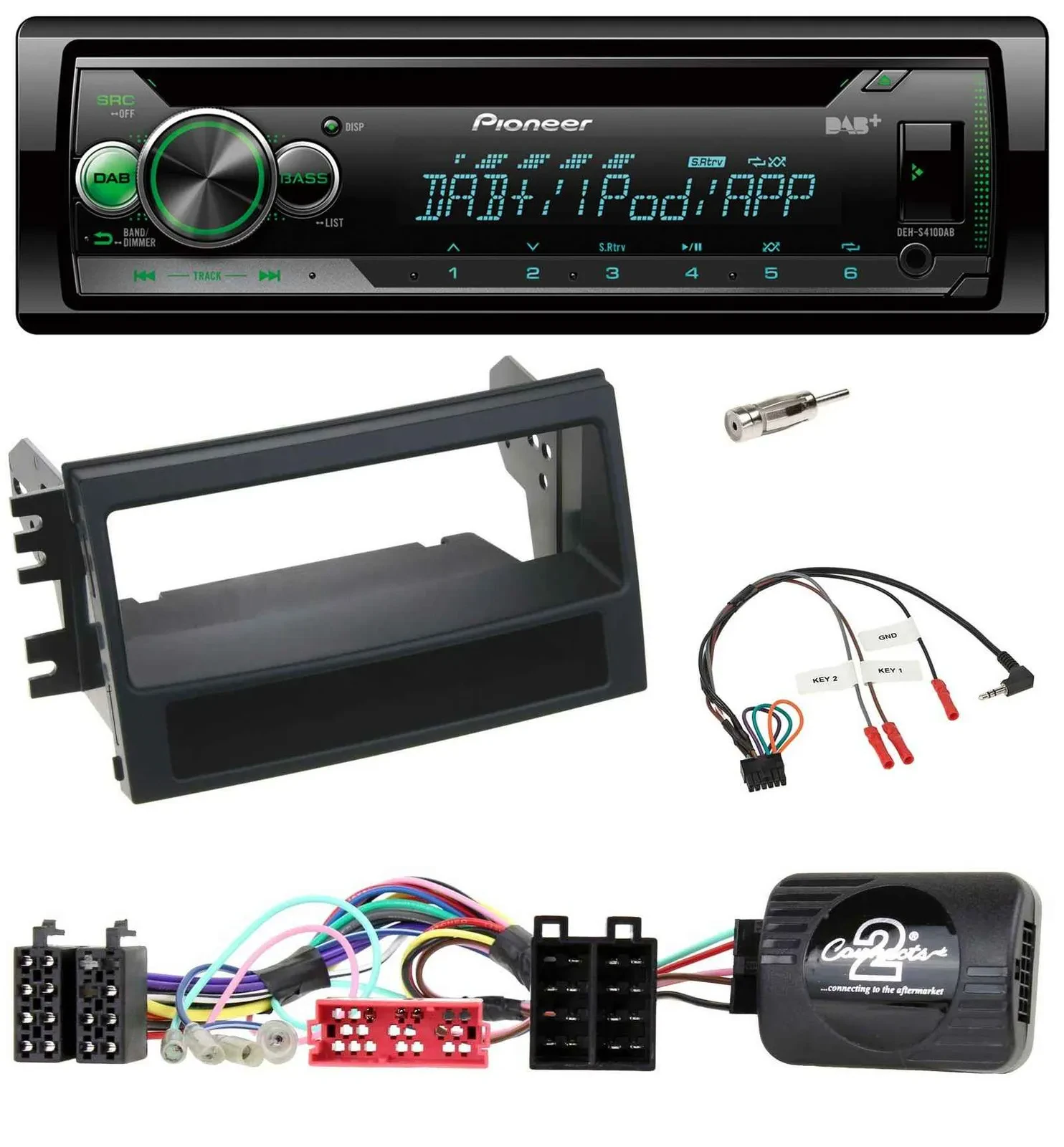Автомагнитола для Kia Soul (2009-2011) Pioneer CD USB MP3 DAB с поддержкой управления на руле
