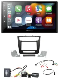 Pioneer DAB Bluetooth 2DIN USB Lenkrad Autoradio für BMW 1er Aktiv aut. Klima E8
