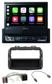 Pioneer DVD Bluetooth DAB USB MP3 Autoradio für Fiat 500L (mit ISO, ab 2012)