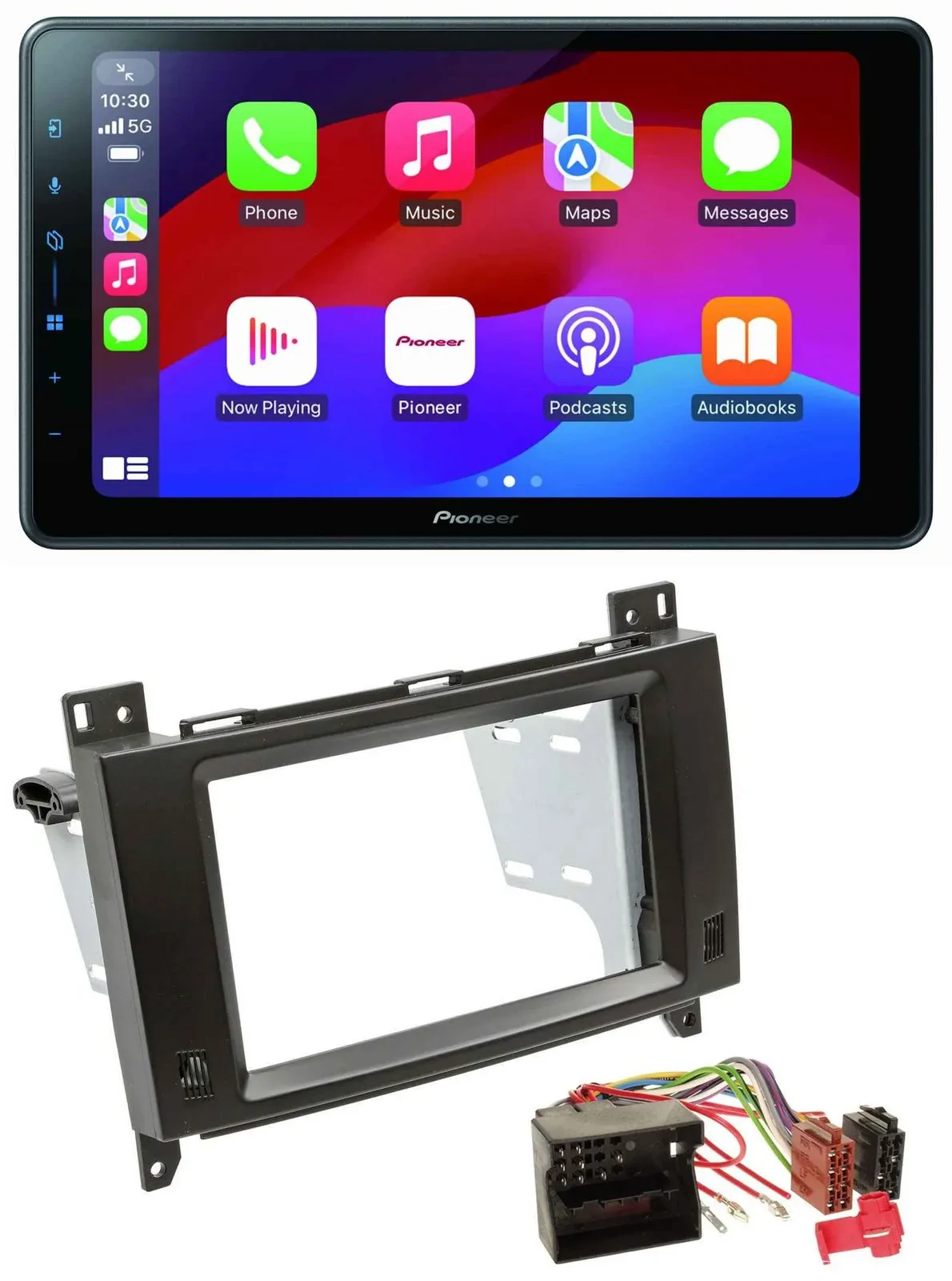 Pioneer Bluetooth 2DIN USB MP3 DAB Autoradio für Mercedes B- A-Klasse 04-12 schw