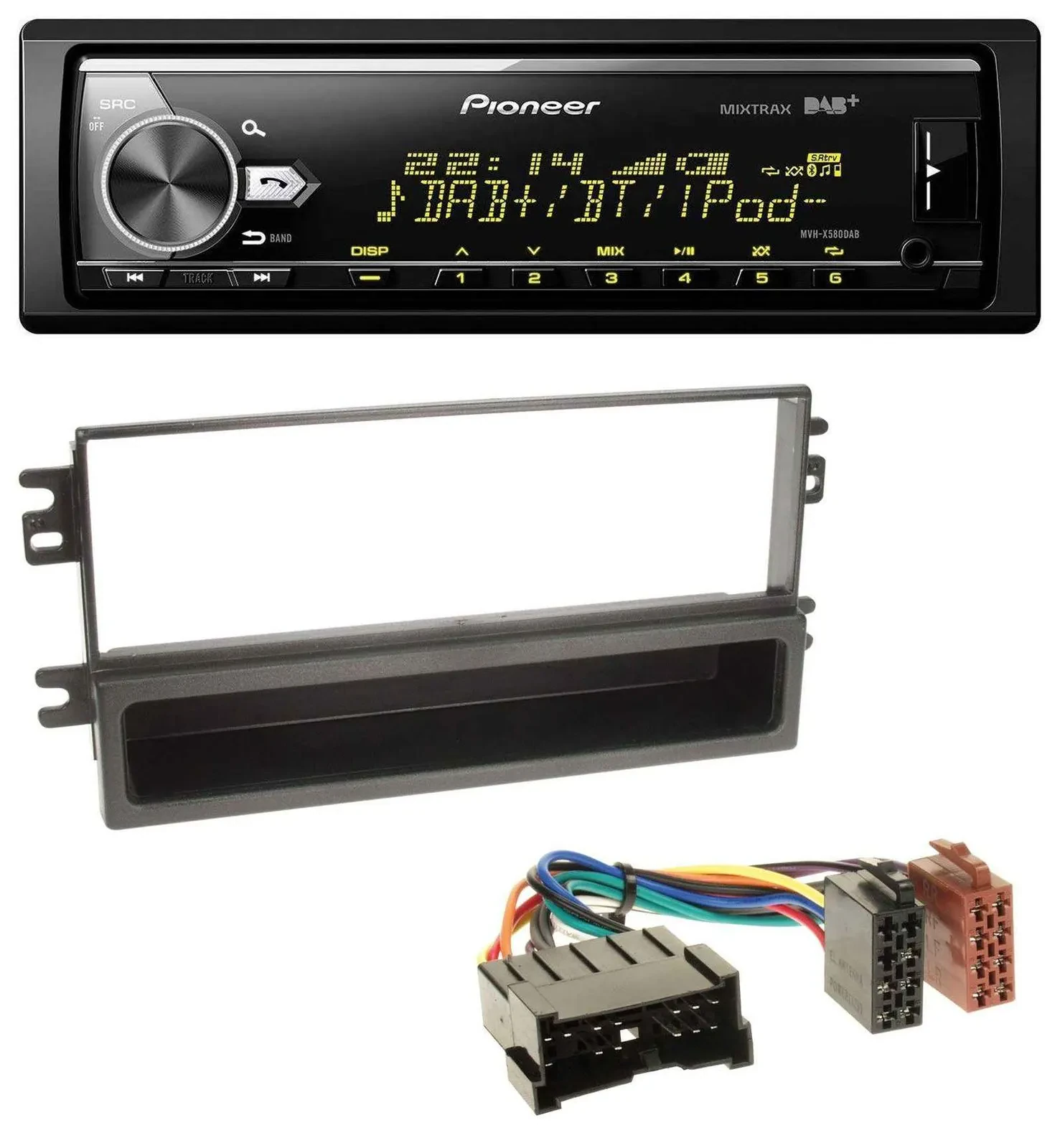 Автомагнитола Pioneer Bluetooth, USB, DAB, MP3 для Kia Carnival (2001–2006), Carens (с 2003)