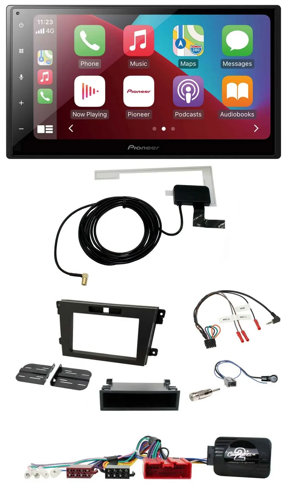 Pioneer USB Bluetooth DAB Lenkrad 2DIN Autoradio für Mazda CX-7 2008-2010