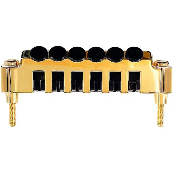 Бридж фиксированный Leo Quan Badass FTT Fine Tuner Tailpiece Gold