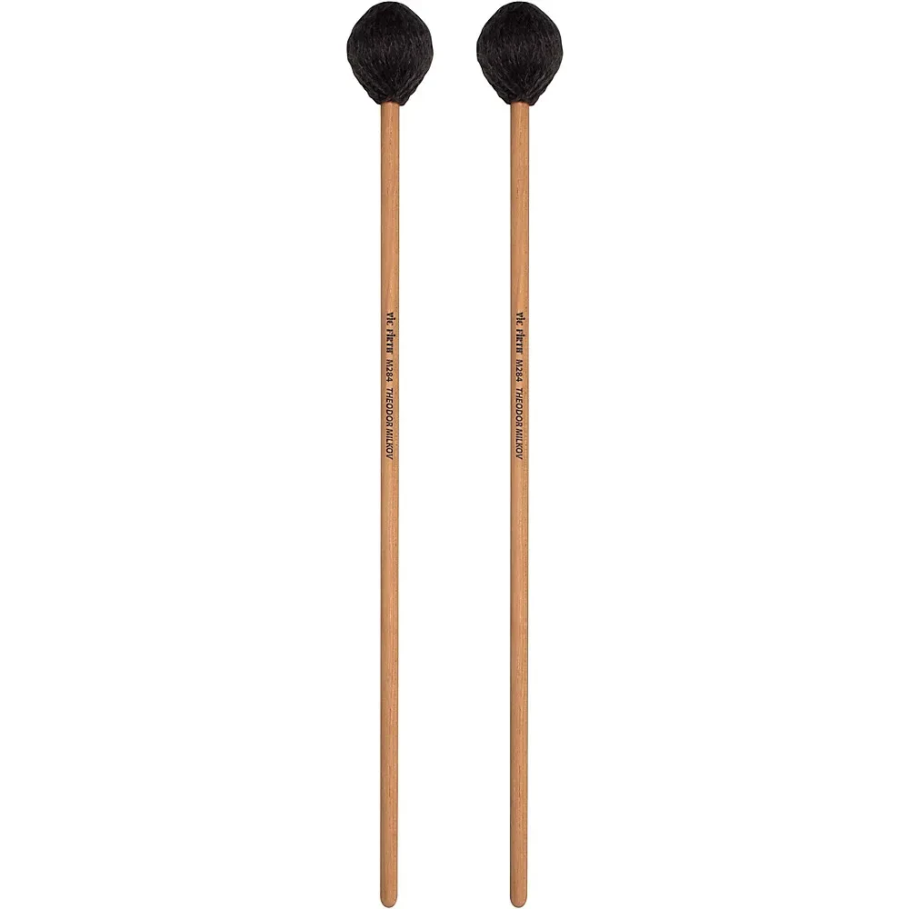 Vic Firth Theodor Milkov Artist Series Mallets Medium Hard Black Yarn