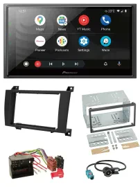 Pioneer USB 2DIN DAB MP3 Bluetooth Autoradio für Mercedes SLK R171 2004-2011