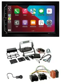 ESX 2DIN DAB USB MP3 Bluetooth Autoradio für Chevrolet Camaro 2010-2015 silber