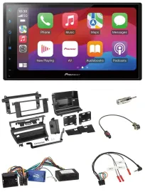 Pioneer DAB USB Lenkrad Bluetooth 2DIN Autoradio für BMW 3er E46 02-06 1 Schalte