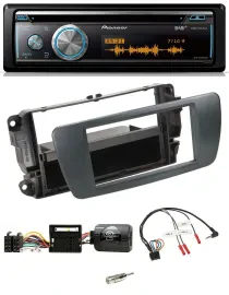 Pioneer Lenkrad DAB USB CD Bluetooth Autoradio für Seat Ibiza azabacheschwarz