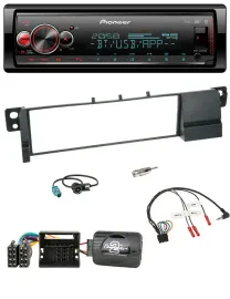 Pioneer Bluetooth USB Lenkrad DAB Autoradio für BMW 3er E46 2001-2007 Quadlock