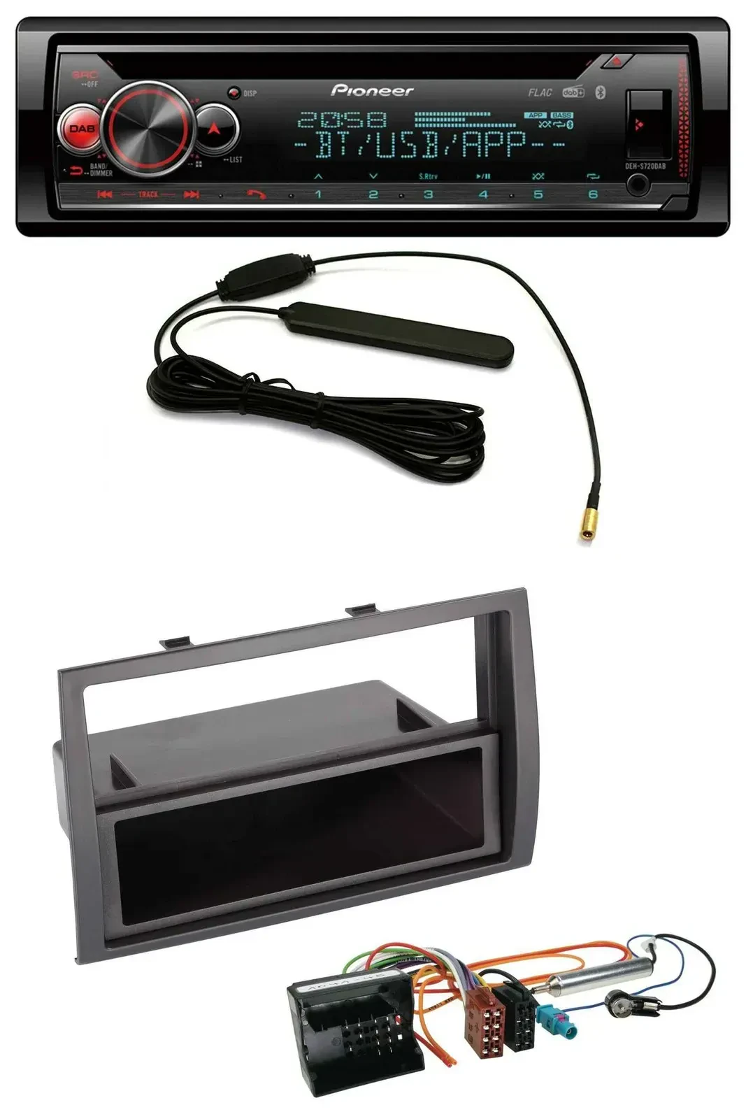 Автомагнитола для Citroen Jumper (2006–2011) Pioneer USB, DAB, MP3, Bluetooth, CD, Quadlock