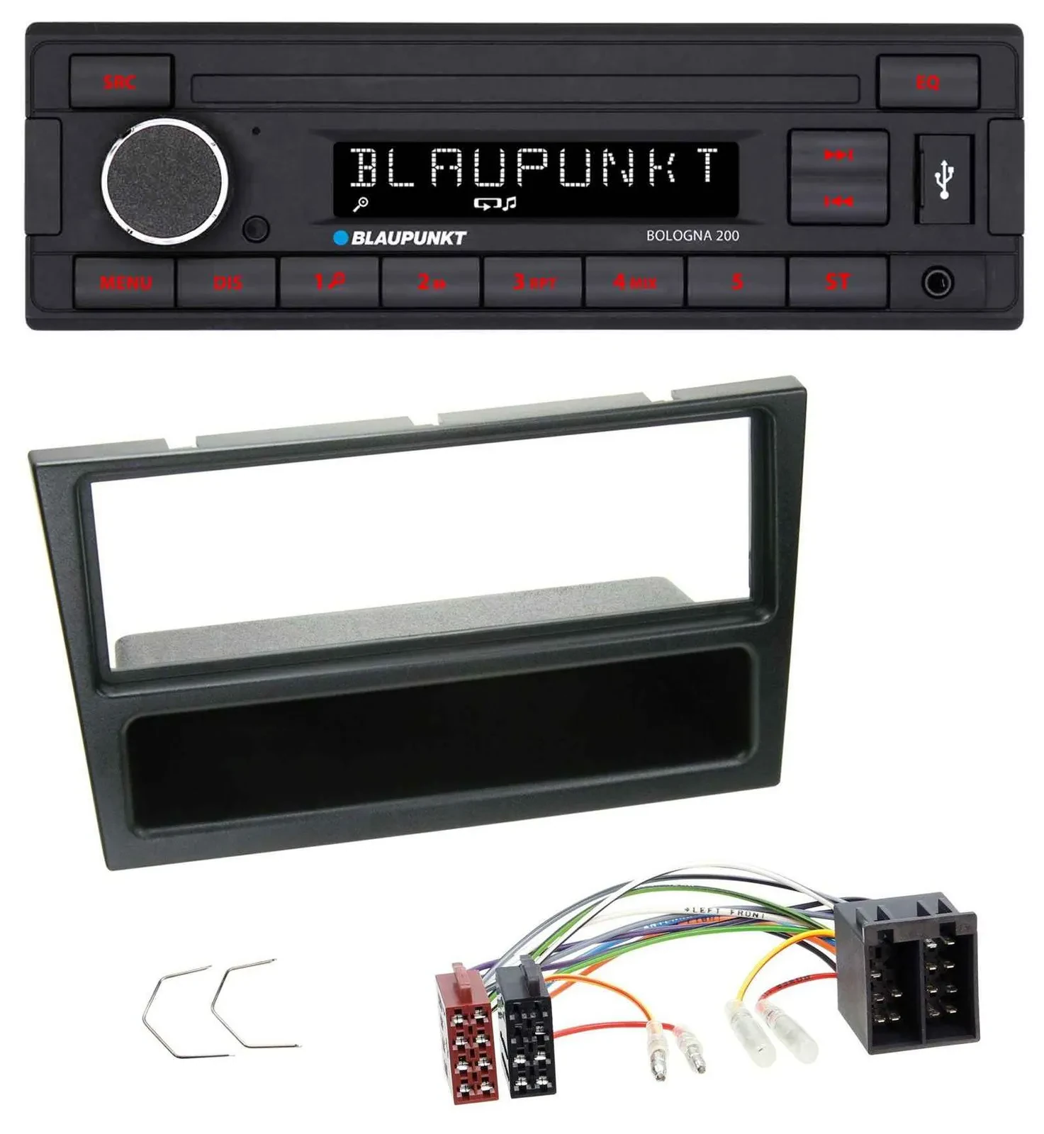 Blaupunkt MP3 AUX USB 1DIN Autoradio für Opel Agila Combo Vivaro Corsa C Omega 2