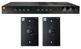 JBL CSMA280 Commercial/Restaurant 2x80w Amplifier+Black Wall Volume Controllers
