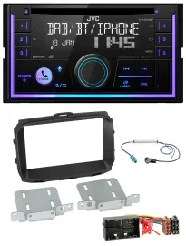JVC MP3 USB 2DIN DAB Bluetooth CD Autoradio für Alfa Giulietta 940 Facelift ab 2