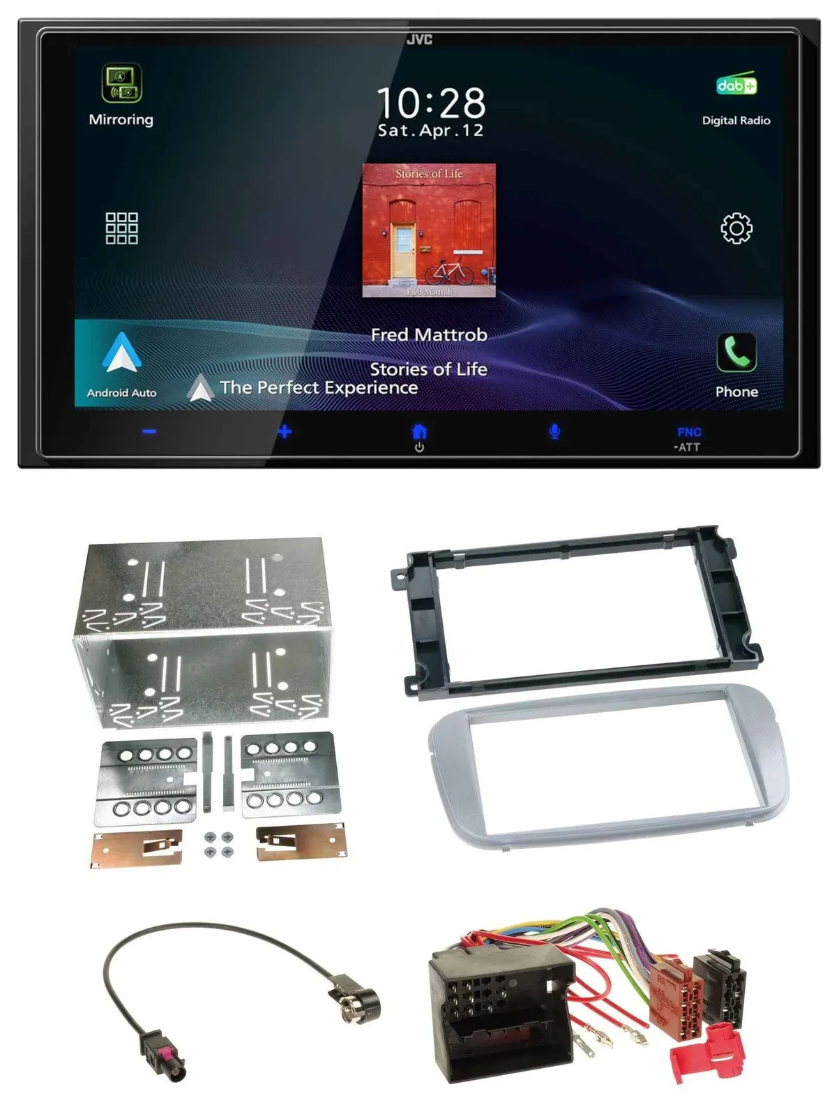 JVC USB Bluetooth 2DIN DAB MP3 Autoradio für Ford Mondeo 2007-2014 S-Max Profi s