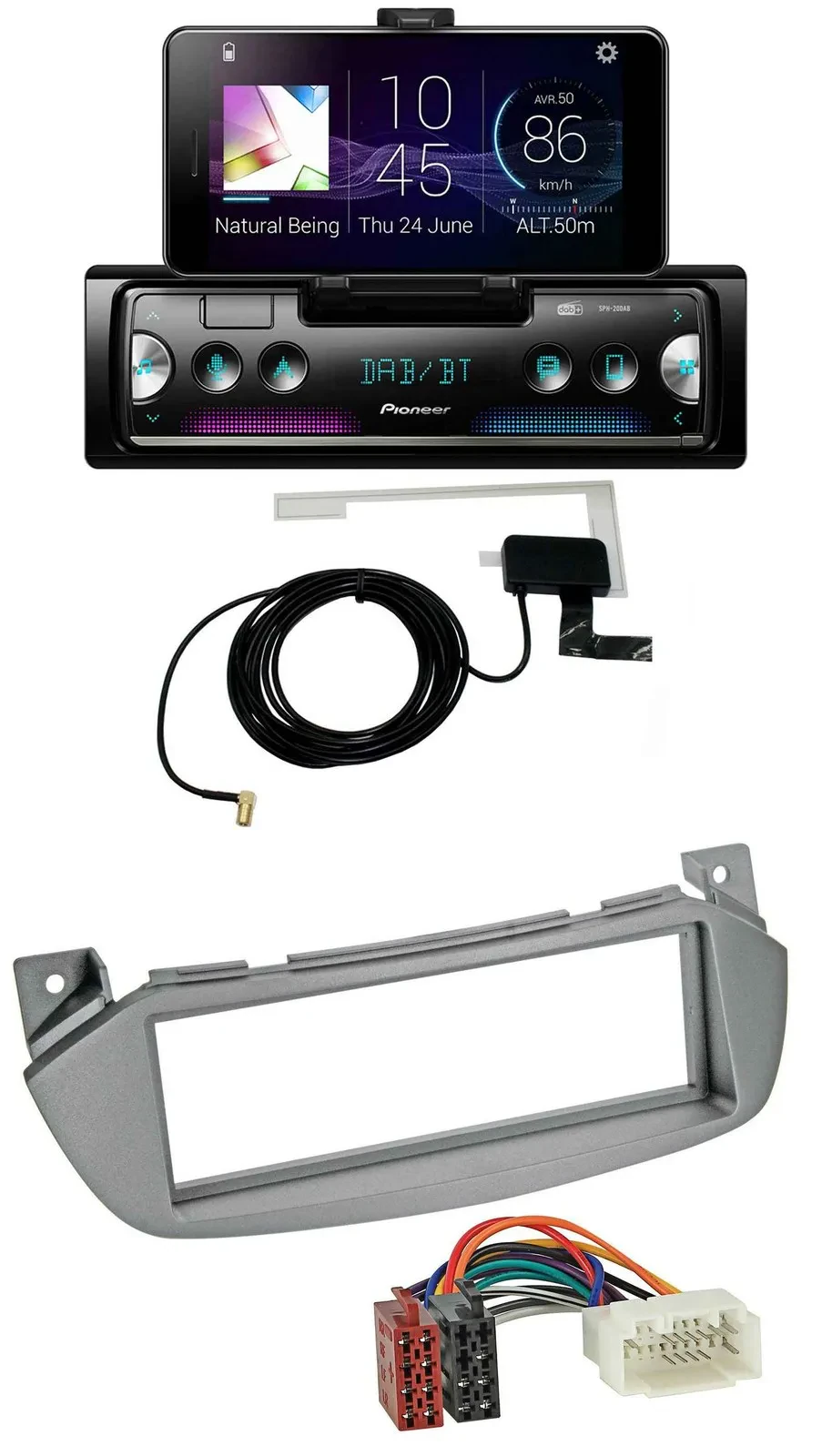 Pioneer DAB Bluetooth MP3 USB Autoradio für Nissan Pixo UA0 09-13 Suzuki Alto GF