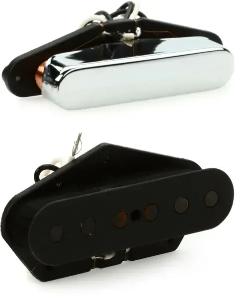 Комплект звукоснимателей для электрогитары Fender Tex-Mex Telecaster Black Chrome
