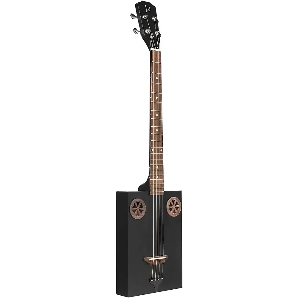 Акустическая гитара JN Guitars Cigar Box Guitar, цвет чёрный, с чехлом